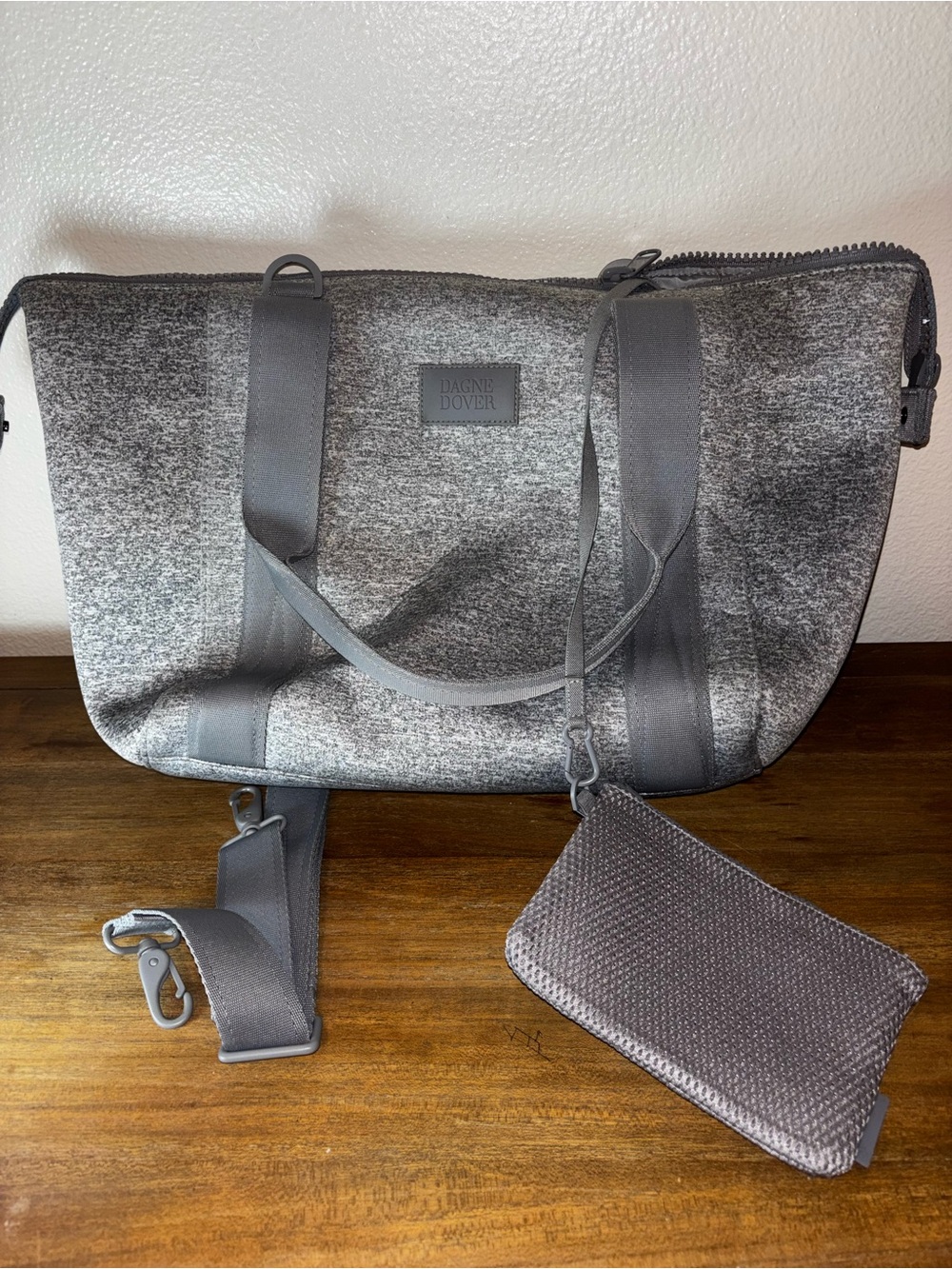 Dagne Dover Gray travel bag